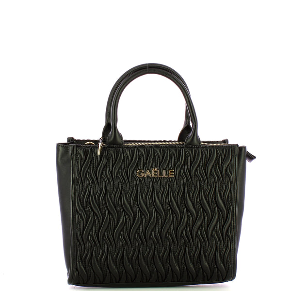Ga��lle - Borsa a mano Reg Shopper Matelass�� Nero GAACW0115 | Italystation.com Shop Now at italystation.com