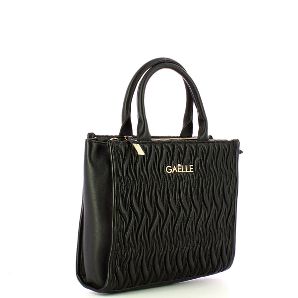 Ga��lle - Borsa a mano Reg Shopper Matelass�� Nero GAACW0115 | Italystation.com Shop Now at italystation.com