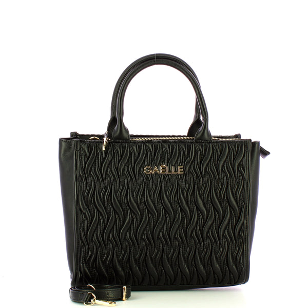 Ga��lle - Borsa a mano Reg Shopper Matelass�� Nero GAACW0115 | Italystation.com Shop Now at italystation.com