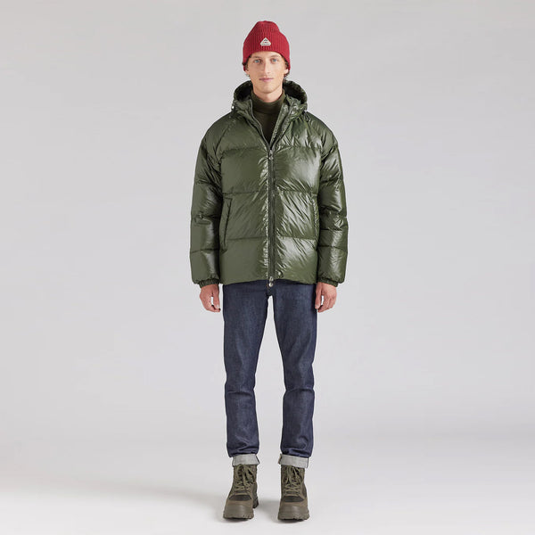 Pyrenex - giubbetto sten shiny deep khaki huw014p deep/kha | Italystation.com Shop Now at italystation.com