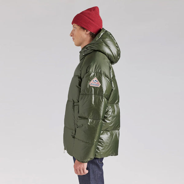 Pyrenex - giubbetto sten shiny deep khaki huw014p deep/kha | Italystation.com Shop Now at italystation.com