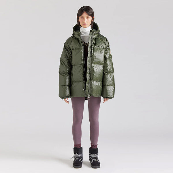 Pyrenex - giubbetto sten shiny deep khaki huw014p deep/kha | Italystation.com Shop Now at italystation.com