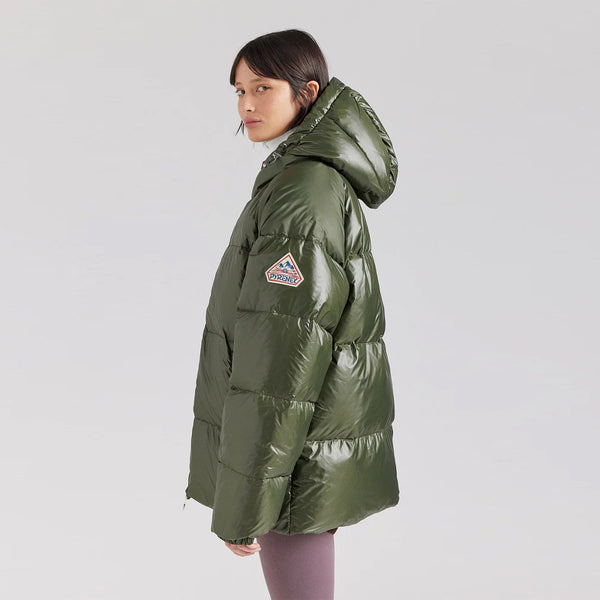 Pyrenex - giubbetto sten shiny deep khaki huw014p deep/kha | Italystation.com Shop Now at italystation.com