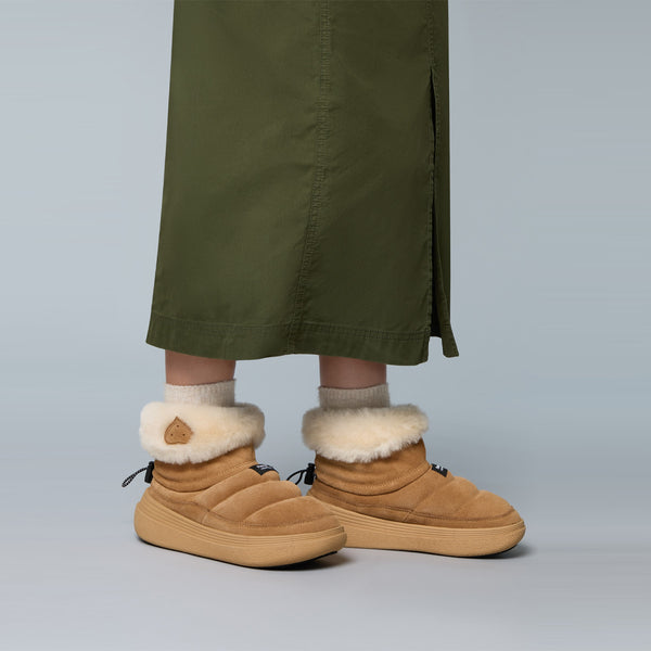 Flower Mountain mountain - stivaletti fami mid suede shearling | Italystation.com Shop Now at italystation.com