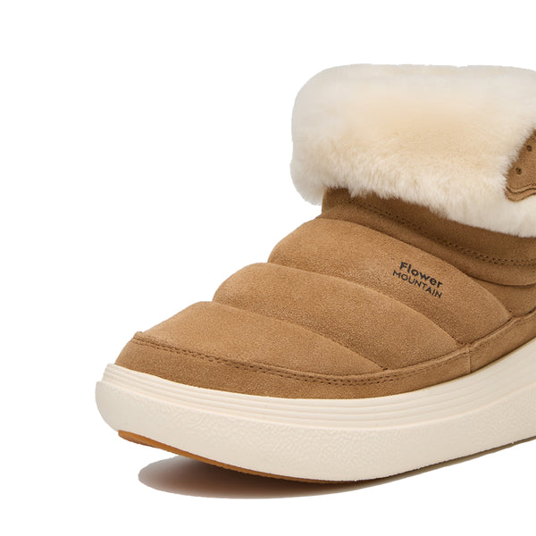 Flower Mountain mountain - stivaletti fami mid suede shearling | Italystation.com Shop Now at italystation.com