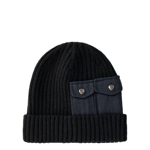 Alpha Industries - Cuffia Utility Beanie Black 1389 | Italystation.com Shop Now at italystation.com