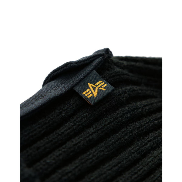 Alpha Industries - Cuffia Utility Beanie Black 1389 | Italystation.com Shop Now at italystation.com