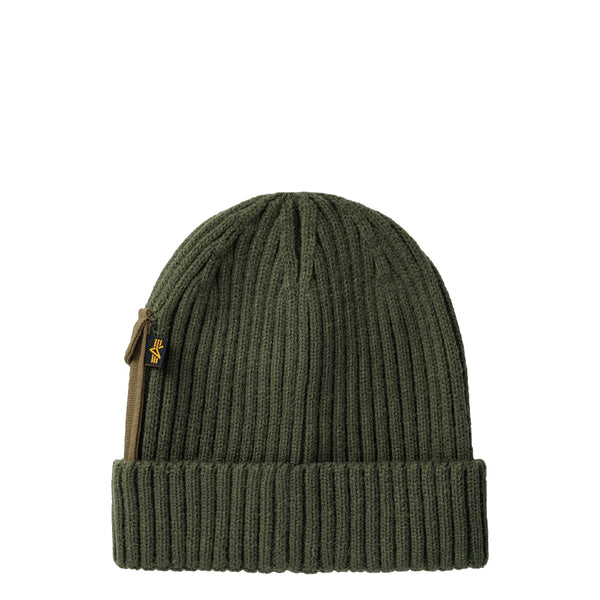 Alpha Industries - Cuffia Utility Beanie Dark Olive | Italystation.com Shop Now at italystation.com