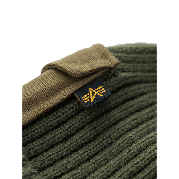 Alpha Industries - Cuffia Utility Beanie Dark Olive | Italystation.com Shop Now at italystation.com