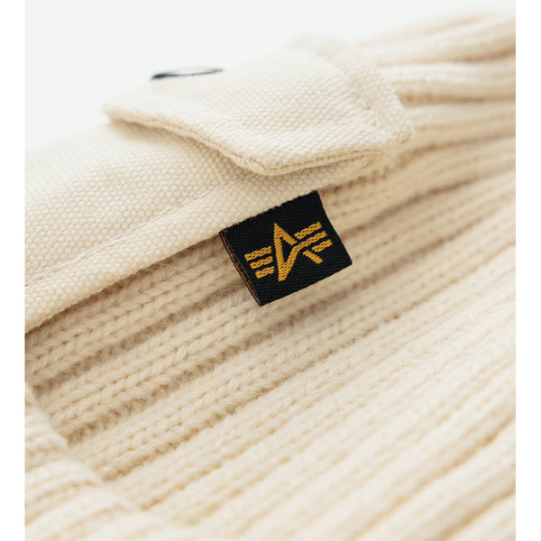 Alpha Industries - Cuffia Utility Beanie Jet Stream W | Italystation.com Shop Now at italystation.com