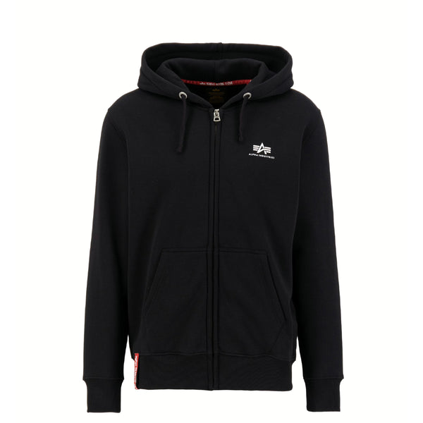 Alpha Industries industries - felpa basic zip black 118342 b | Italystation.com Shop Now at italystation.com