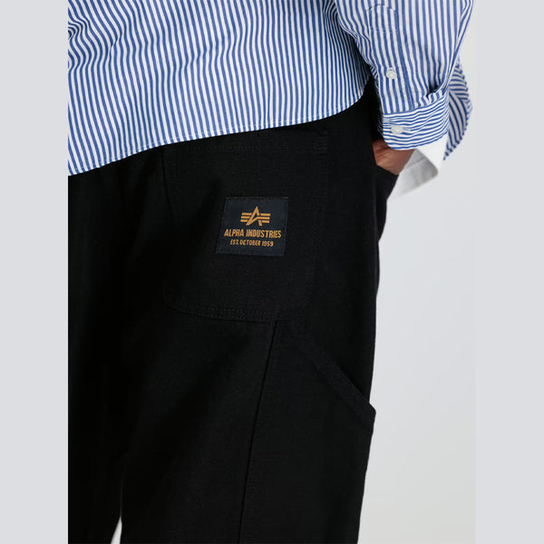 Alpha Industries industries - pantaloni carpenter black 148202 | Italystation.com Shop Now at italystation.com