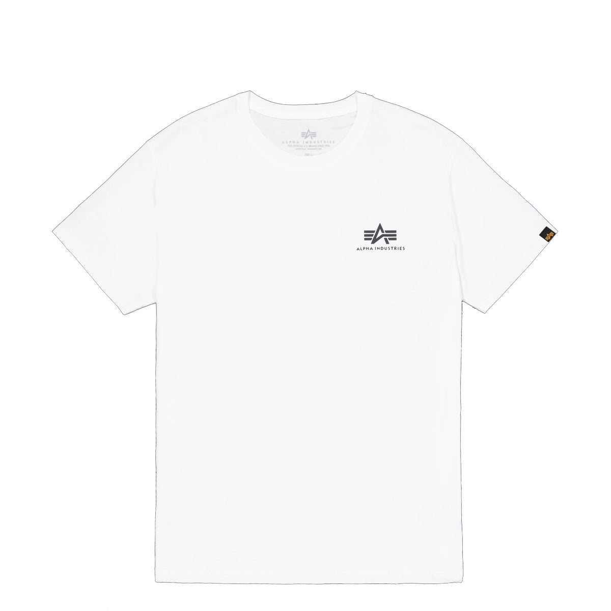 Alpha Industries industries - t-shirt basic t small logo white | Italystation.com Shop Now at italystation.com