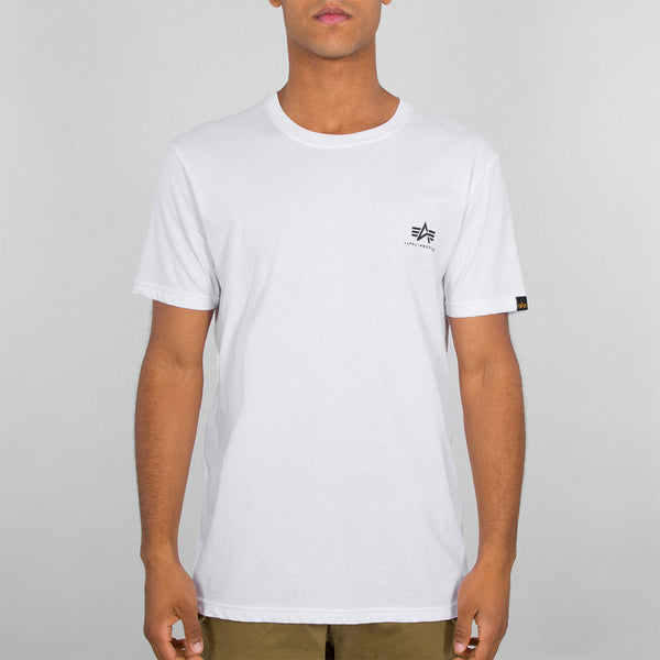 Alpha Industries industries - t-shirt basic t small logo white | Italystation.com Shop Now at italystation.com