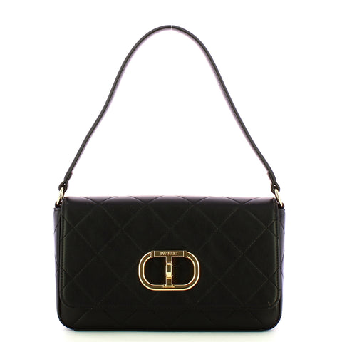 Twin Set Twin set - borsa a spalla media nero - 242tb7252 - nero | Italystation.com - Shop Now at italystation.com