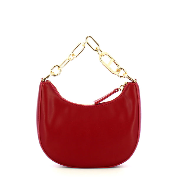 Twin Set Twin set - hobo piccola mini croissant oval t rosso pompeiano | Italystation.com - Shop Now at italystation.com