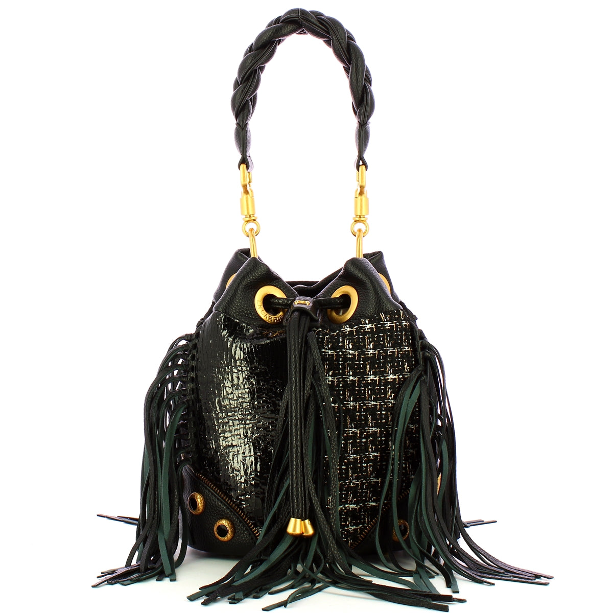 La Carrie - Secchiello Phoebe Multi Black - 142C-EM-904-SHT  | Italystation.com - Shop Now at italystation.com