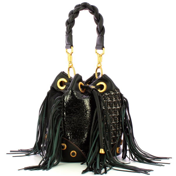 La Carrie - Secchiello Phoebe Multi Black - 142C-EM-904-SHT  | Italystation.com - Shop Now at italystation.com