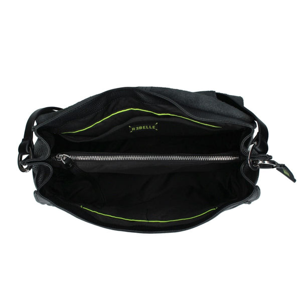 Rebelle - Clio L Black Shoulder Bag - REB0001P0001 - BLACK