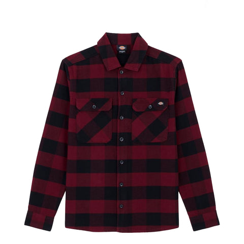 Dickies - camicia sacramento zinfandel - dk0a4xdz - zinfandel | Italystation.com - Shop Now at italystation.com