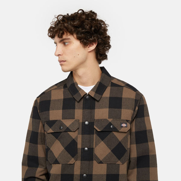 Dickies - camicia lined sacramento mushroom - dk0a4xgr - mushr | Italystation.com - Shop Now at italystation.com