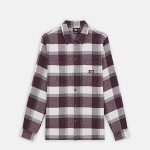 Dickies - camicia plaid coaling plum perfect - dk0a4xzz - plum | Italystation.com - Shop Now at italystation.com