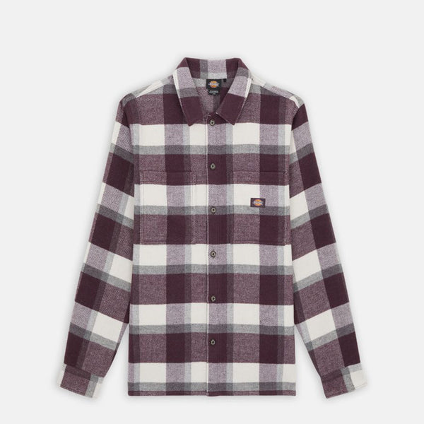 Dickies - camicia plaid coaling plum perfect - dk0a4xzz - plum | Italystation.com - Shop Now at italystation.com