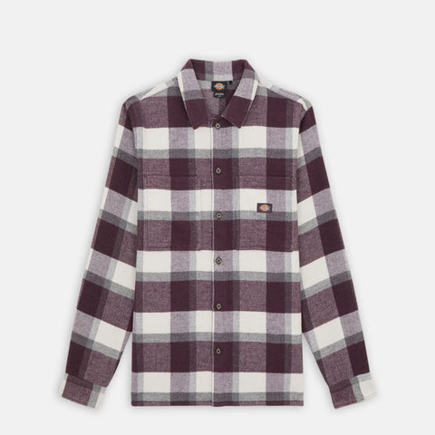 Dickies - camicia plaid coaling plum perfect - dk0a4xzz - plum | Italystation.com - Shop Now at italystation.com