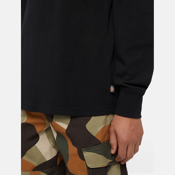 Dickies - maglietta a maniche lunghe clancy heavyweight black  | Italystation.com - Shop Now at italystation.com