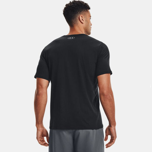 Under Armour - T-Shirt UA Left Chest Logo Black Black - 77-1326799 - BLK/BLK