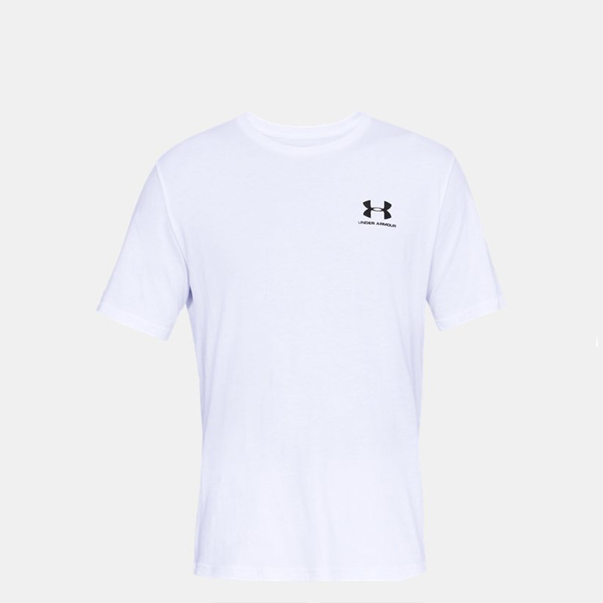 Under Armour - T-Shirt UA Left Chest Logo Marine White Black - 77-1326799 - WHT/BLK