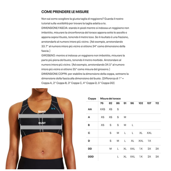 Under Armour armour - reggiseno sportivo heatgear mid bra | Italystation.com Shop Now at italystation.com