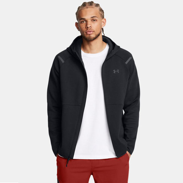Under Armour armour - felpa ua unstoppable fleece full zip black | Italystation.com Shop Now at italystation.com