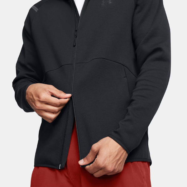 Under Armour armour - felpa ua unstoppable fleece full zip black | Italystation.com Shop Now at italystation.com