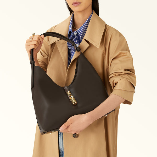 Furla - Goccia M Cioccolato Shoulder Bag - WB01499BX3104 - CIOCCOLATO