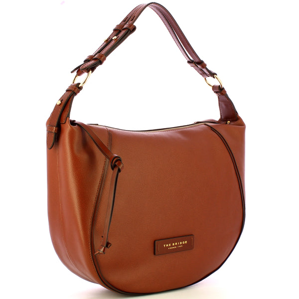 The Bridge - Hobo Bag Domitilla Marrone 441623BX MARRON | Italystation.com Shop Now at italystation.com