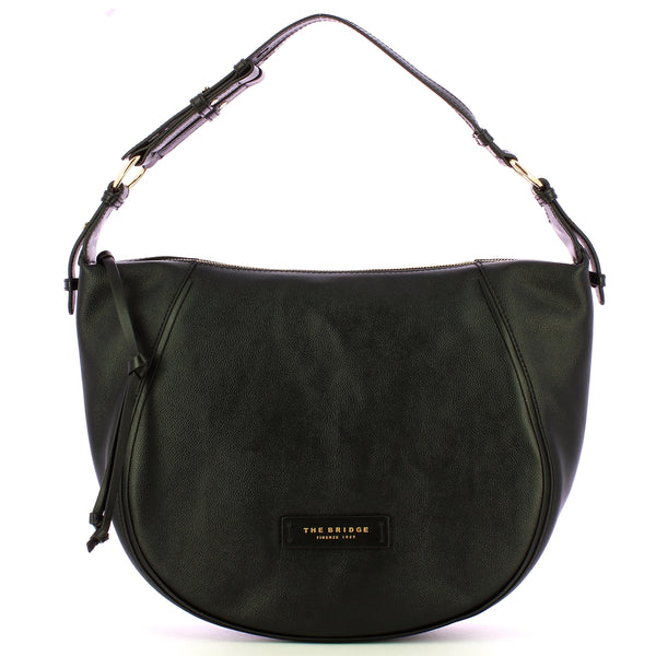 The Bridge - Hobo Bag Domitilla Nero 441623BX NERO/ABB. | Italystation.com Shop Now at italystation.com