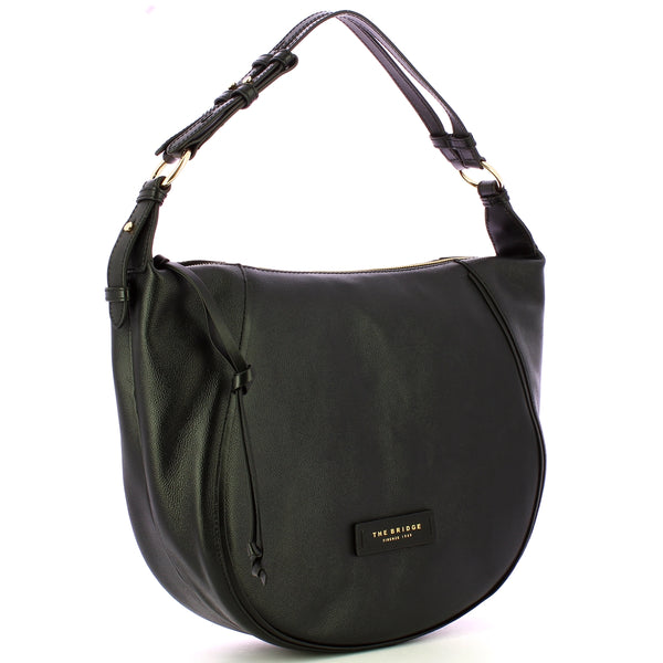 The Bridge - Hobo Bag Domitilla Nero 441623BX NERO/ABB. | Italystation.com Shop Now at italystation.com