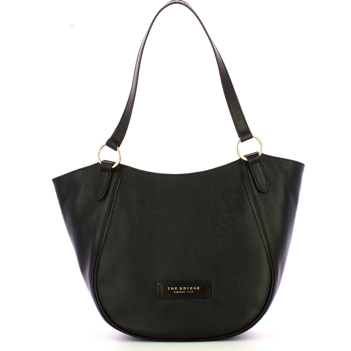 The Bridge - Borsa a spalla Domitilla Nero 441653BX NER | Italystation.com Shop Now at italystation.com