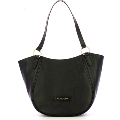 The Bridge - Borsa a spalla Domitilla Nero 441653BX NER | Italystation.com Shop Now at italystation.com
