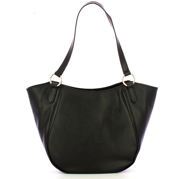 The Bridge - Borsa a spalla Domitilla Nero 441653BX NER | Italystation.com Shop Now at italystation.com
