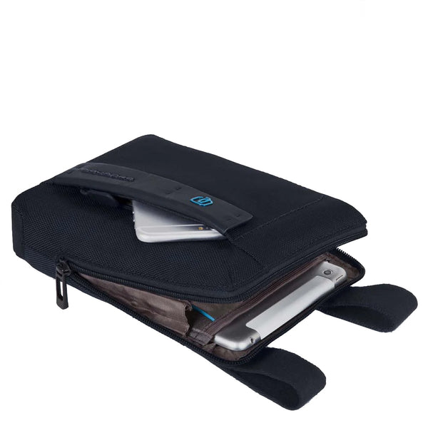 Piquadro - Borsello Porta iPad® P16 CA3084P16 CHEVRON/GRI | Italystation.com Shop Now at italystation.com