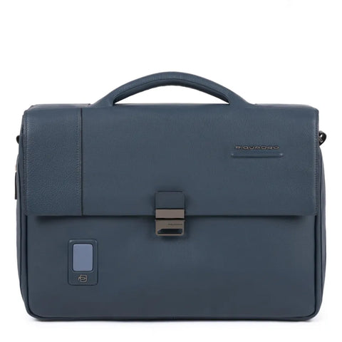 Piquadro - Cartella Porta PC Akron 15.6" Esp. Blu CA3111AO | Italystation.com Shop Now at italystation.com
