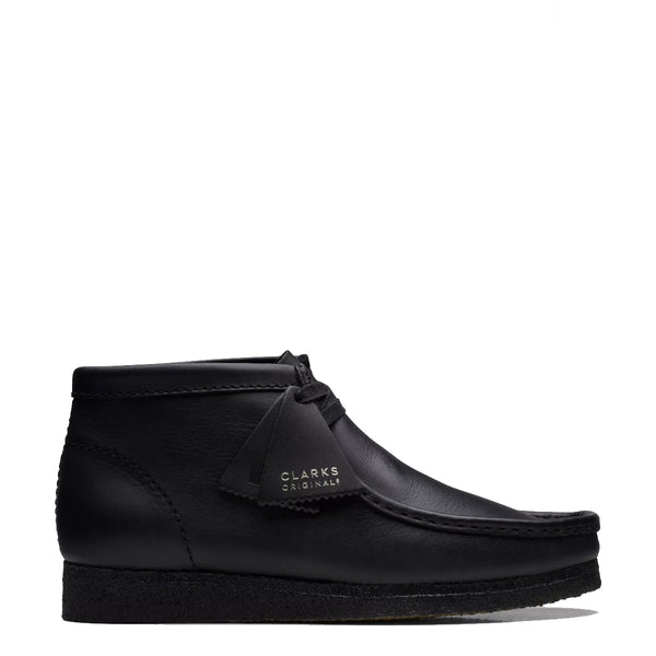 Clarks - stivaletto wallabee boot black leather - 26155512 - bl | Italystation.com - Shop Now at italystation.com