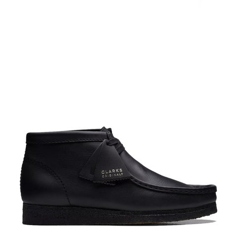 Clarks - stivaletto wallabee boot black leather - 26155512 - bl | Italystation.com - Shop Now at italystation.com