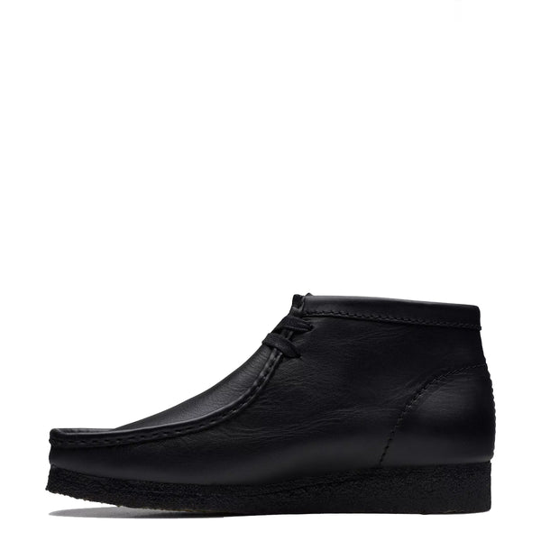 Clarks - stivaletto wallabee boot black leather - 26155512 - bl | Italystation.com - Shop Now at italystation.com
