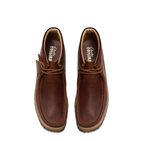 Clarks - stivaletto wallabee scout dark tan leather - 26178204  | Italystation.com - Shop Now at italystation.com