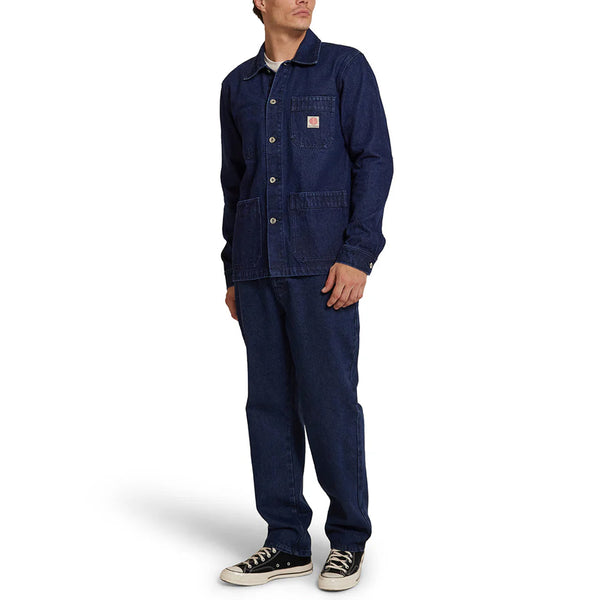 Deus Ex Machina ex machina - camicia hank denim chore rinse wash | Italystation.com Shop Now at italystation.com
