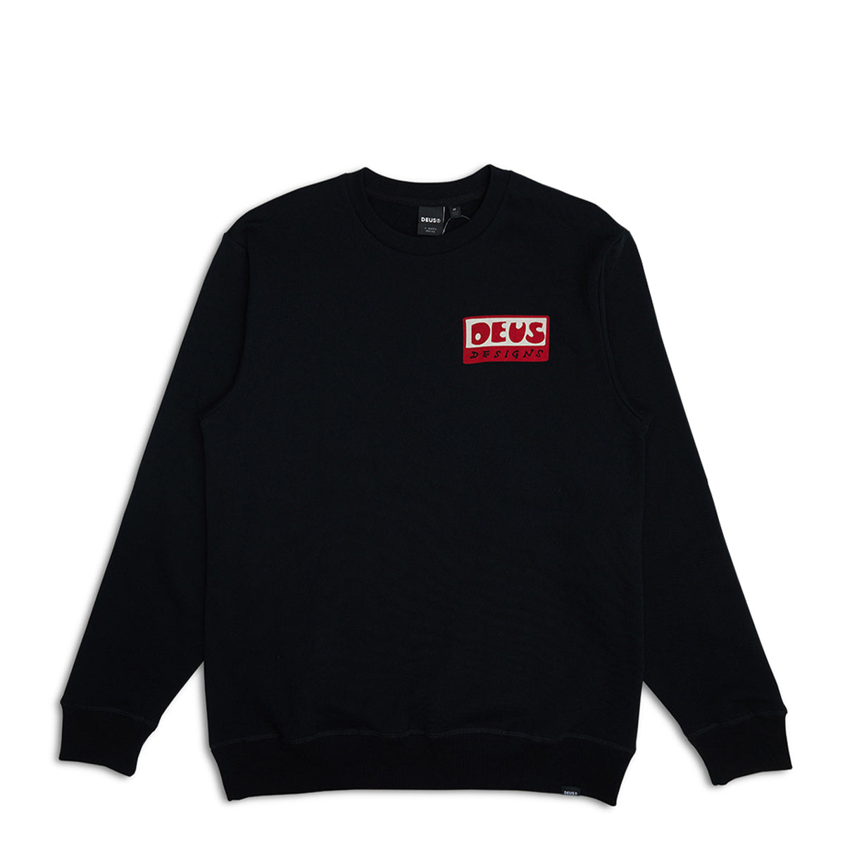 Deus Ex Machina Deus ex machina - felpa nice to see you crew black - d | Italystation.com - Shop Now at italystation.com