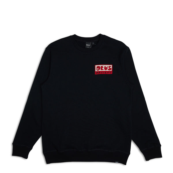 Deus Ex Machina Deus ex machina - felpa nice to see you crew black - d | Italystation.com - Shop Now at italystation.com